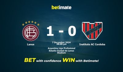 Dự đoán, Tỷ lệ cược & Mẹo cá cược Lanus vs Instituto AC Cordoba 12/07/2024