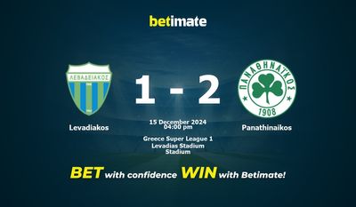 Dự đoán Levadiakos vs Panathinaikos, Tỷ lệ cược & Mẹo cá cược 12/15/2024
