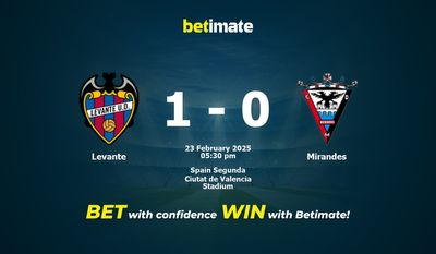Dự đoán Levante vs Mirandes, Tỷ lệ cược & Mẹo cá cược 23/02/2025