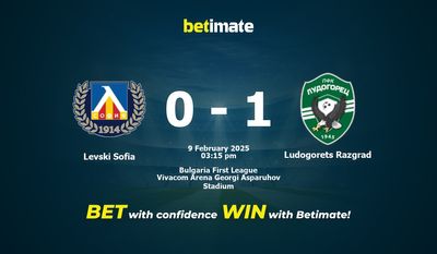 Dự đoán Levski Sofia vs Ludogorets Razgrad, Tỷ lệ & Mẹo cá cược 09/02/2025