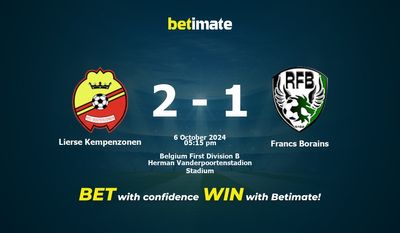 Dự đoán Lierse Kempenzonen vs Francs Borains, tỷ lệ và mẹo cá cược 06/10/2024
