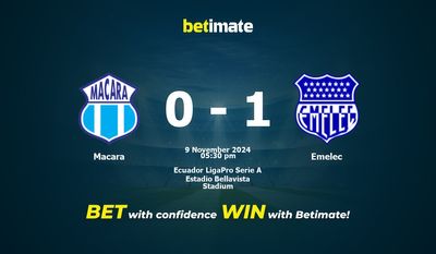 Dự đoán Macara vs Emelec, Tỷ lệ cược & Mẹo cá cược 11/09/2024