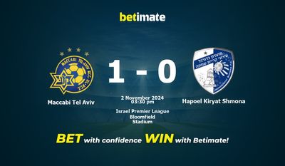 Dự đoán Maccabi Tel Aviv vs Hapoel Kiryat Shmona, Tỷ lệ cược & Mẹo cá cược 11/02/2024
