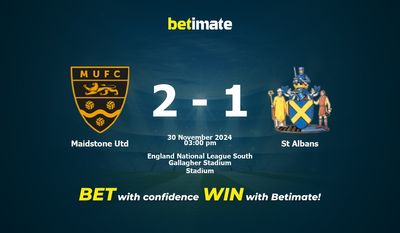 Dự đoán Maidstone Utd vs St Albans, Tỷ lệ cược & Mẹo cá cược 30/11/2024