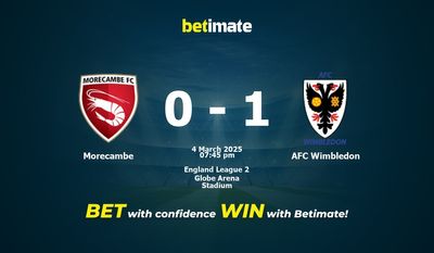 Dự đoán Morecambe vs AFC Wimbledon, Tỷ lệ cược & Mẹo cá cược 03/04/2025