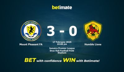 Dự đoán, tỷ lệ cược và mẹo cá cược Mount Pleasant FA vs Humble Lions 02/17/2025