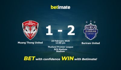 Dự đoán, Tỷ lệ cược & Mẹo cá cược Muang Thong United vs Buriram United 23/02/2025