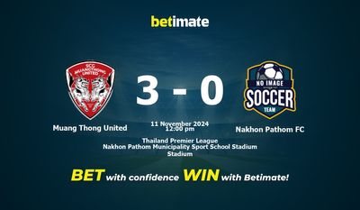Dự đoán, tỷ lệ cược và mẹo cá cược Muang Thong United vs Nakhon Pathom FC 11/11/2024