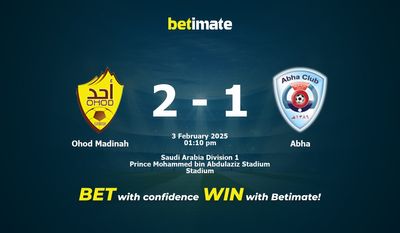 Dự đoán Ohod Madinah vs Abha, Tỷ lệ cược & Mẹo cá cược 02/03/2025