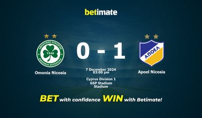 Dự đoán Omonia Nicosia vs Apoel Nicosia, Tỷ lệ cược & Mẹo cá cược 12/07/2024
