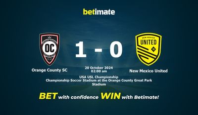 Dự đoán, Tỷ lệ cược & Mẹo cá cược Orange County SC vs New Mexico United 20/10/2024