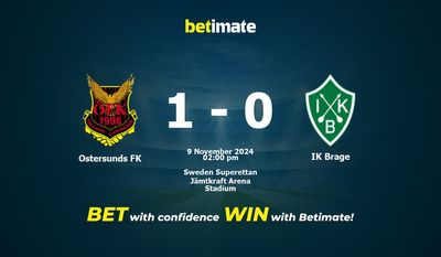 Soi kèo Östersunds FK vs IK Brage, Tỷ lệ & Mẹo cá cược 09/11/2024