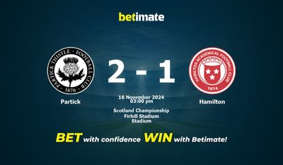 Dự đoán Partick vs Hamilton, Tỷ lệ cược & Mẹo cá cược 16/11/2024