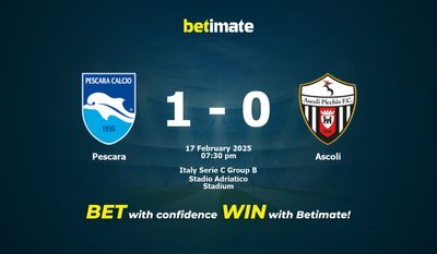 Dự đoán Pescara vs Ascoli, Tỷ lệ cược & Mẹo cá cược 02/17/2025