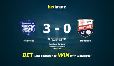 Dự đoán Peterhead vs Montrose, Tỷ lệ cược & Mẹo cá cược 30/11/2024