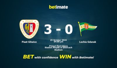 Dự đoán Piast Gliwice vs Lechia Gdansk, Tỷ lệ cược & Mẹo cá cược 25/10/2024
