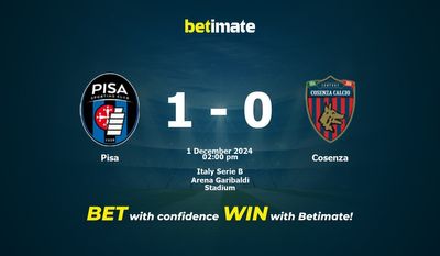 Soi kèo Pisa vs Cosenza, Tỷ lệ & Mẹo cá cược 01/12/2024