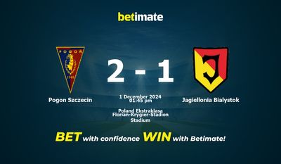 Soi kèo Pogon Szczecin vs Jagiellonia Bialystok, Tỷ lệ & Mẹo cá cược 01/12/2024