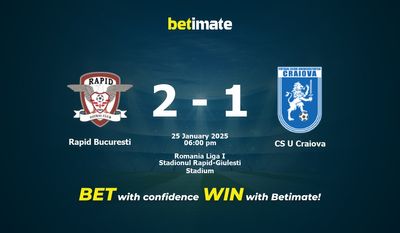 Dự đoán Rapid Bucuresti vs CS U Craiova, Tỷ lệ & Mẹo cá cược 25/01/2025