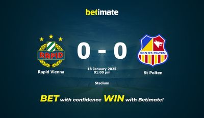 Dự đoán Rapid Vienna vs St Polten, Tỷ lệ cược & Mẹo cá cược 01/18/2025