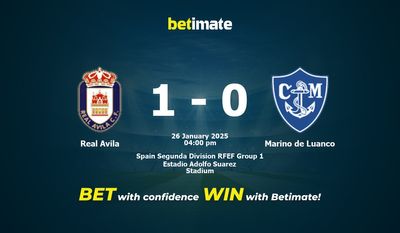 Dự đoán Real Avila vs Marino de Luanco, Tỷ lệ cược & Mẹo cá cược 26/01/2025
