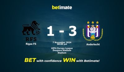 Dự đoán Rigas FS vs Anderlecht, Tỷ lệ cược & Mẹo cá cược 11/07/2024