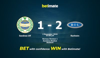 Dự đoán Sandnes Ulf vs Ranheim, Tỷ lệ & Mẹo cá cược 02/11/2024