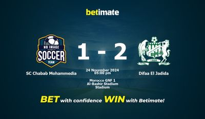 Dự đoán SC Chabab Mohammedia vs Difaa El Jadida, Tỷ lệ & Mẹo cá cược 24/11/2024