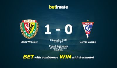 Dự đoán Slask Wroclaw vs Gornik Zabrze, Tỷ lệ cược & Mẹo cá cược 11/09/2024