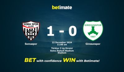 Somaspor vs Giresunspor Dự đoán, Tỷ lệ cược & Mẹo cá cược 22/12/2024