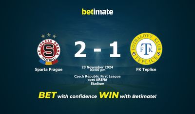 Dự đoán, Tỷ lệ cược & Mẹo cá cược Sparta Prague vs FK Teplice 23/11/2024