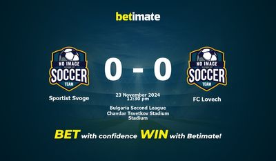 Dự đoán Sportist Svoge vs FC Lovech, Tỷ lệ & Mẹo cá cược 23/11/2024