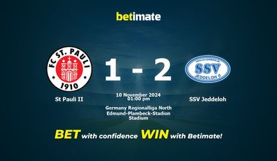 Dự đoán, Tỷ lệ cược & Mẹo cá cược St Pauli II vs SSV Jeddeloh 11/10/2024