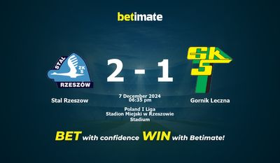 Dự đoán Stal Rzeszow vs Gornik Leczna, tỷ lệ cá cược 07/12/2024