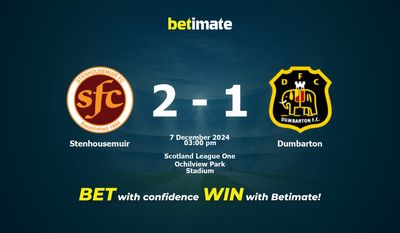 Dự đoán Stenhousemuir vs Dumbarton, Tỷ lệ cược & Mẹo cá cược 12/07/2024