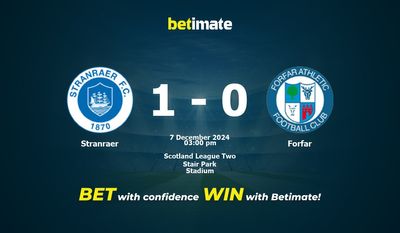 Dự đoán Stranraer vs Forfar, Tỷ lệ cược & Mẹo cá cược 12/07/2024