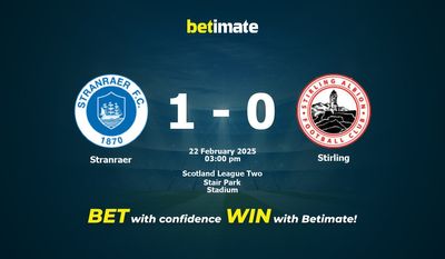 Dự đoán Stranraer vs Stirling, Tỷ lệ cược & Mẹo cá cược 22/02/2025
