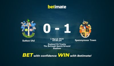 Dự đoán Sutton Utd vs Spennymoor Town, Tỷ lệ cược & Mẹo cá cược 03/01/2025