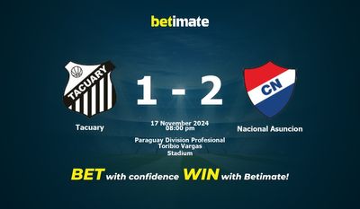 Dự đoán Tacuary vs Nacional Asuncion, Tỷ lệ & Mẹo cá cược 17/11/2024