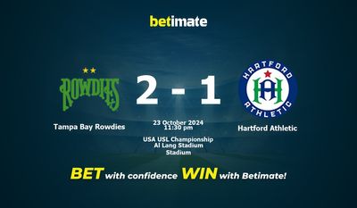 Dự đoán Tampa Bay Rowdies vs Hartford Athletic, Tỷ lệ cược & Mẹo cá cược 23/10/2024