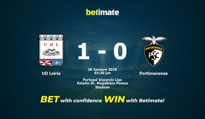 Dự đoán UD Leiria vs Portimonense, tỷ lệ và tip cá cược 26/01/2025