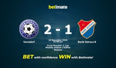 Dự đoán Varnsdorf vs Banik Ostrava B, Tỷ lệ cược & Mẹo cá cược 11/10/2024