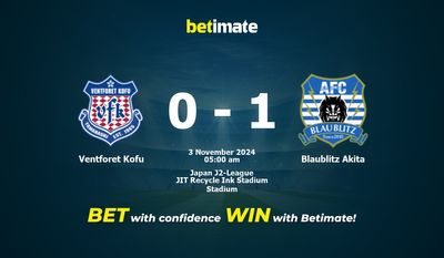 Dự đoán, Tỷ lệ cược & Mẹo cá cược Ventforet Kofu vs Blaublitz Akita 11/03/2024