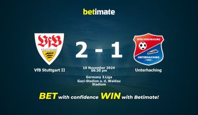 Dự đoán, tỷ lệ và tip cá cược VfB Stuttgart II vs Unterhaching 10/11/2024