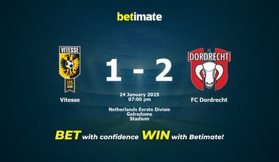 Dự đoán, Tỷ lệ cược & Mẹo cá cược Vitesse vs FC Dordrecht 24/01/2025