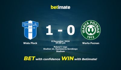 Soi kèo Wisla Plock vs Warta Poznan, tỷ lệ và tip cá cược 08/12/2024