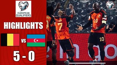 ĐIỂM NỔI BẬT & BÀN THẮNG Bỉ vs Azerbaijan (5-0, Vòng loại Euro 2024)