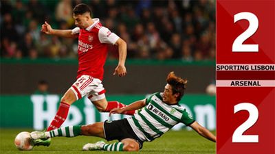 Sporting vs Arsenal Football Highlights: Những pha ăn miếng trả miếng gay cấn, may mắn có bàn phản lưới nhà (Europa League)