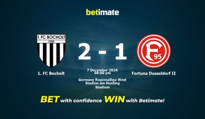 1. Dự đoán, tỷ lệ cược và mẹo cá cược FC Bocholt vs Fortuna Dusseldorf II 12/07/2024