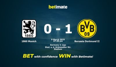 Dự đoán, Tỷ lệ cược & Mẹo cá cược 1860 Munich vs Borussia Dortmund II 03/09/2025